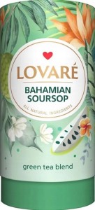 Herbata Zielona SourSop z Owocami i Płatkami Kwiatów Sypana 80g LOVARE