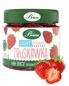 Dżem Truskawkowy BEZ Dodatku Cukru 200g BIFIX