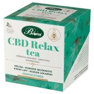 Herbata Ziołowa RELAX CBD Funkcjonalna Bifix 15 torebek