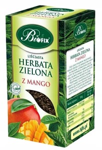 Herbata Zielona z MANGO Sypana 100g BIFIX to Zdrowe Herbaty