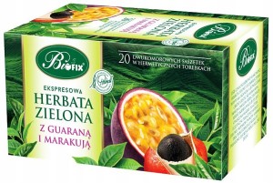 Herbata Zielona Marakują i Guaraną 20 torebek BIFIX to Zdrowe Herbaty