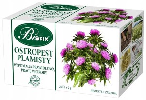 Herbata OSTROPEST PLAMISTY 20 Torebek BIFIX to Zdrowa Herbata
