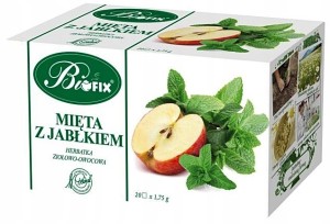 Herbata MIĘTA z JABŁKIEM 20 torebek BIFIX to Zdrowa Herbata