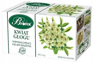 Herbata KWIAT GŁOGU 20 torebek BIFIX to Zdrowa Herbata
