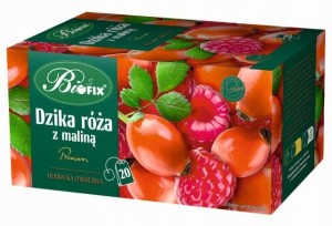 Herbata Dzika Róża z Maliną Owocowa 20 kopert BIFIX to Zdrowa Herbata