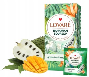 Herbata Zielona SourSop 24 koperty Lovare